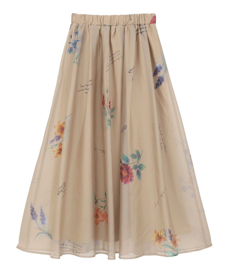 Green Parks「・SUGAR SPOON フラワーptシアーフレアスカート」|フレア|