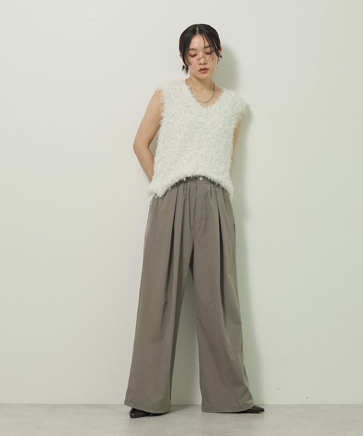 Green Parks「フェザーヤーンニットベスト」|ベスト・ジレ|