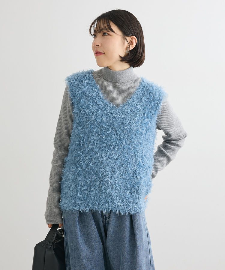 Green Parks「フェザーヤーンニットベスト」|ベスト・ジレ|