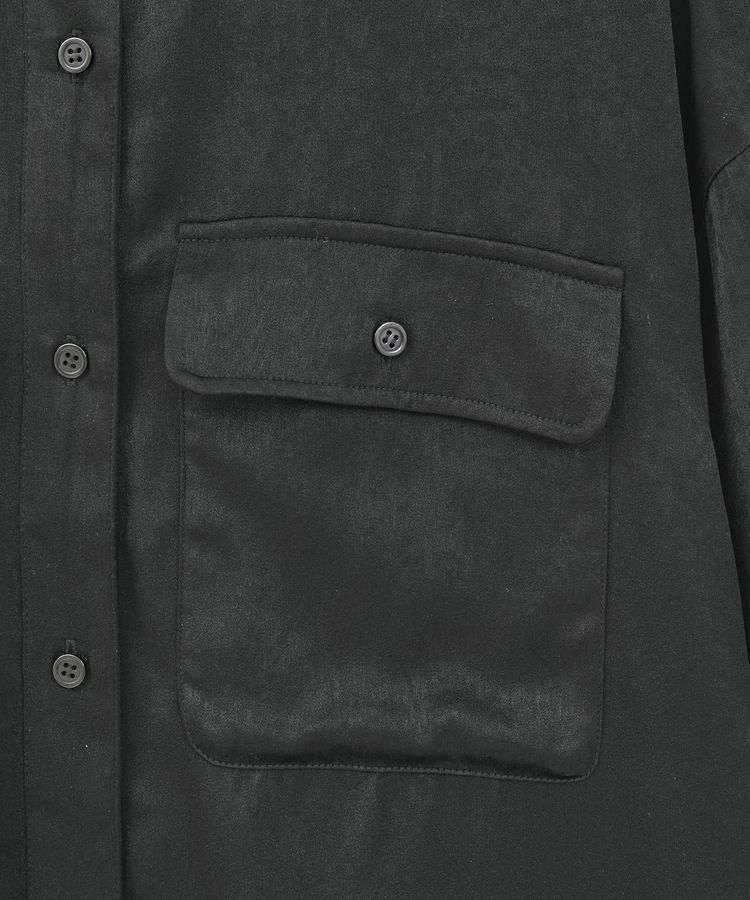 Green Parks「・SUGAR SPOON サテンオーバーシャツ」|シャツ・ブラウス|