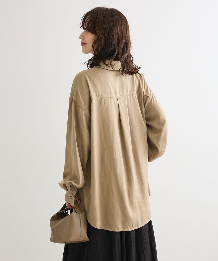 Green Parks「・SUGAR SPOON サテンオーバーシャツ」|シャツ・ブラウス|