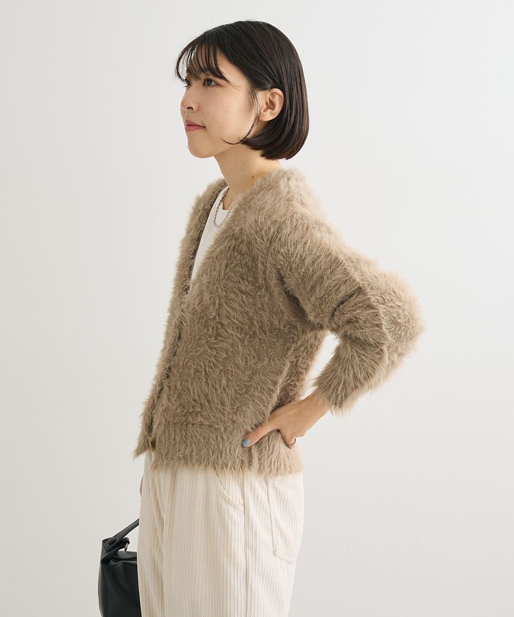 Green Parks「・Petit Fleur シャギーニットカーディガン」|カーディガン|