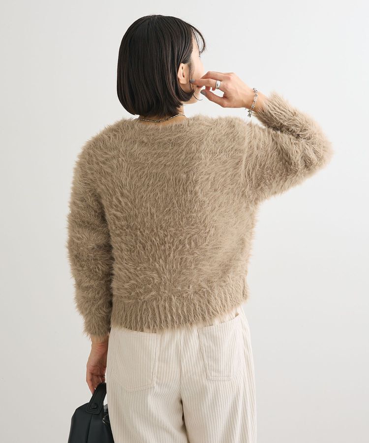 Green Parks「・Petit Fleur シャギーニットカーディガン」|カーディガン|