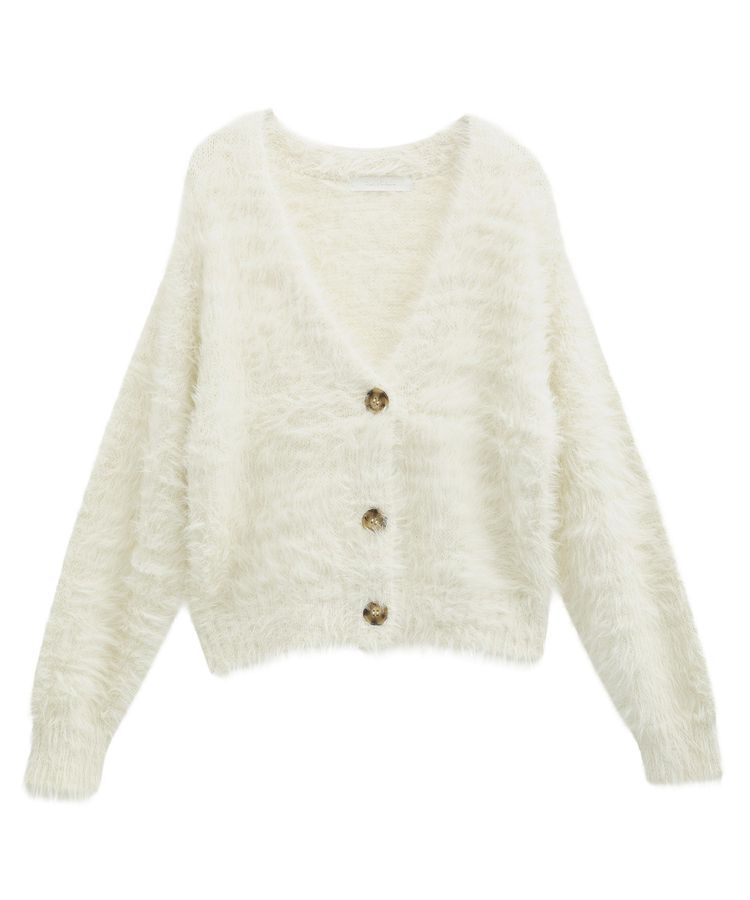 Green Parks「・Petit Fleur シャギーニットカーディガン」|カーディガン|