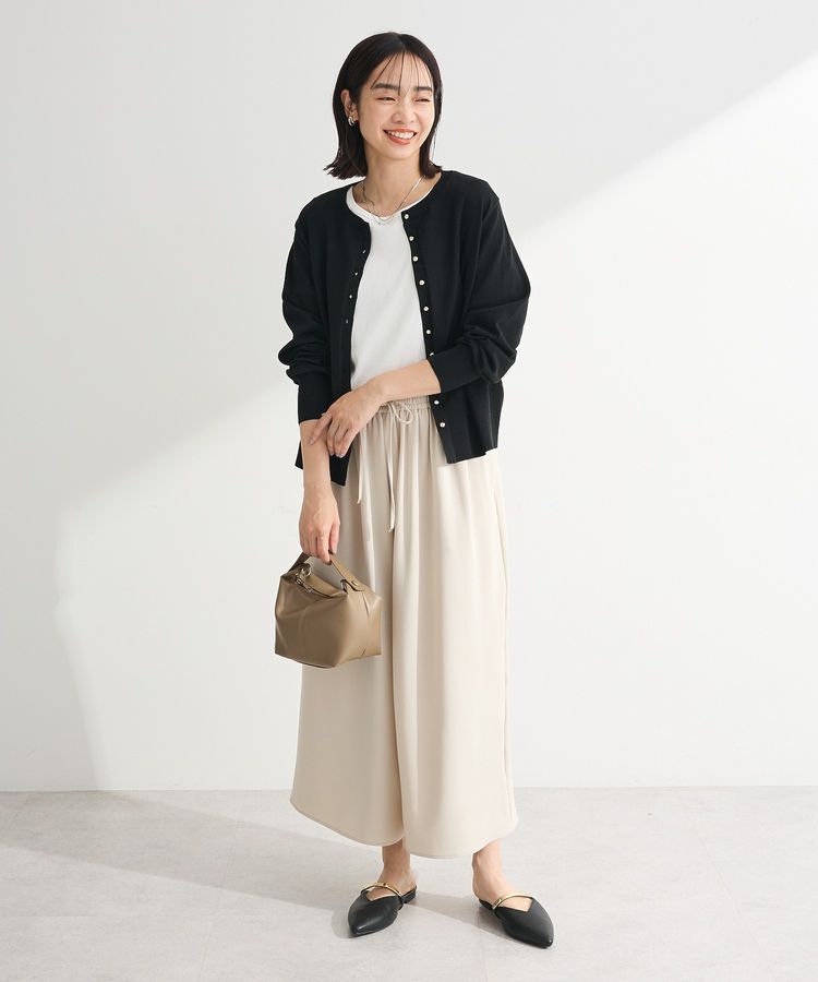 Green Parks「T.5分袖リブプルオーバー」|キャミソール|