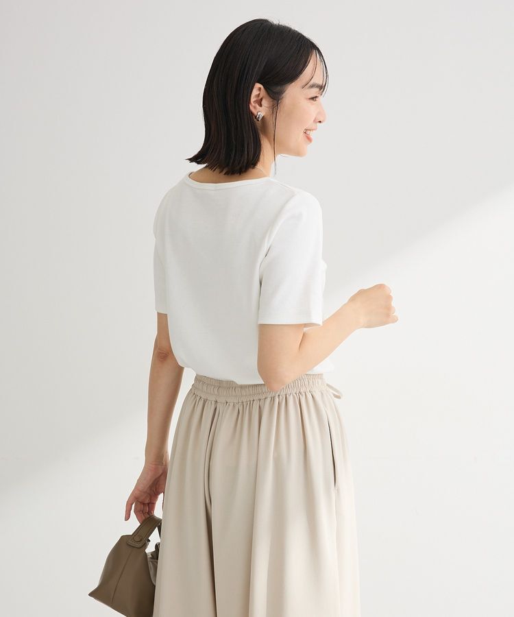 Green Parks「T.5分袖リブプルオーバー」|キャミソール|