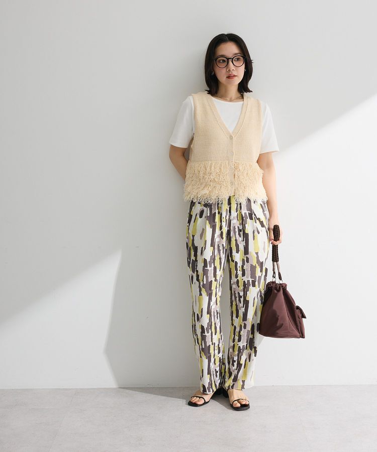 Green Parks「T.5分袖リブプルオーバー」|キャミソール|