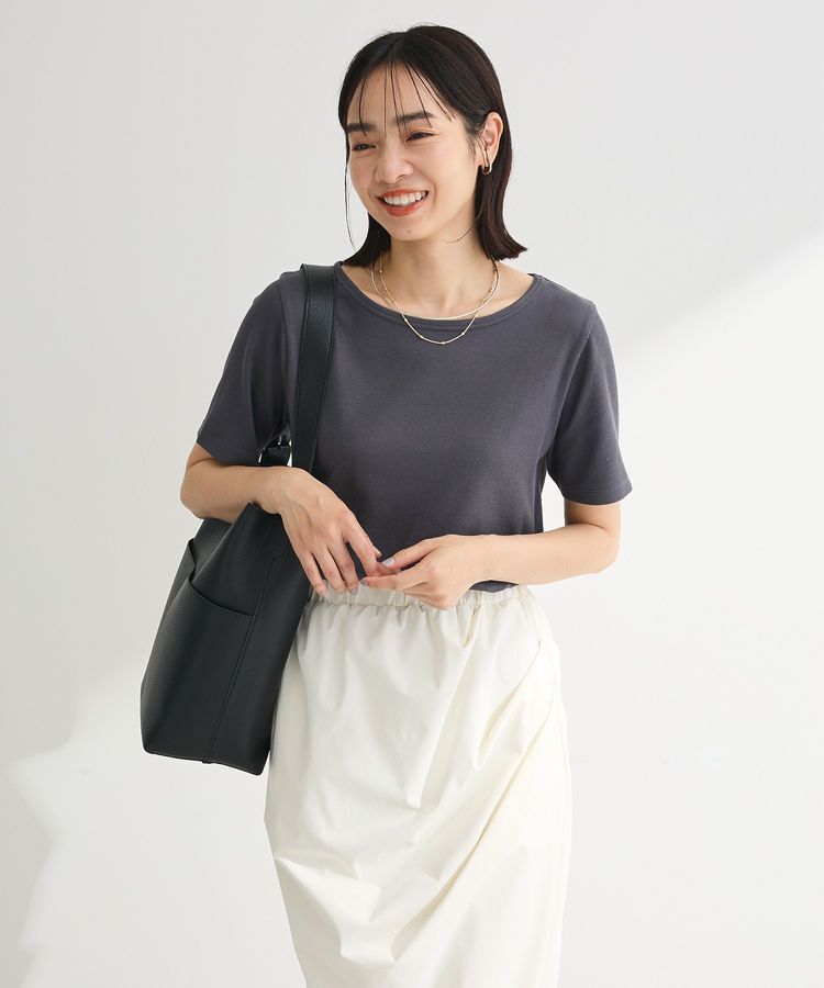 Green Parks「T.5分袖リブプルオーバー」|キャミソール|