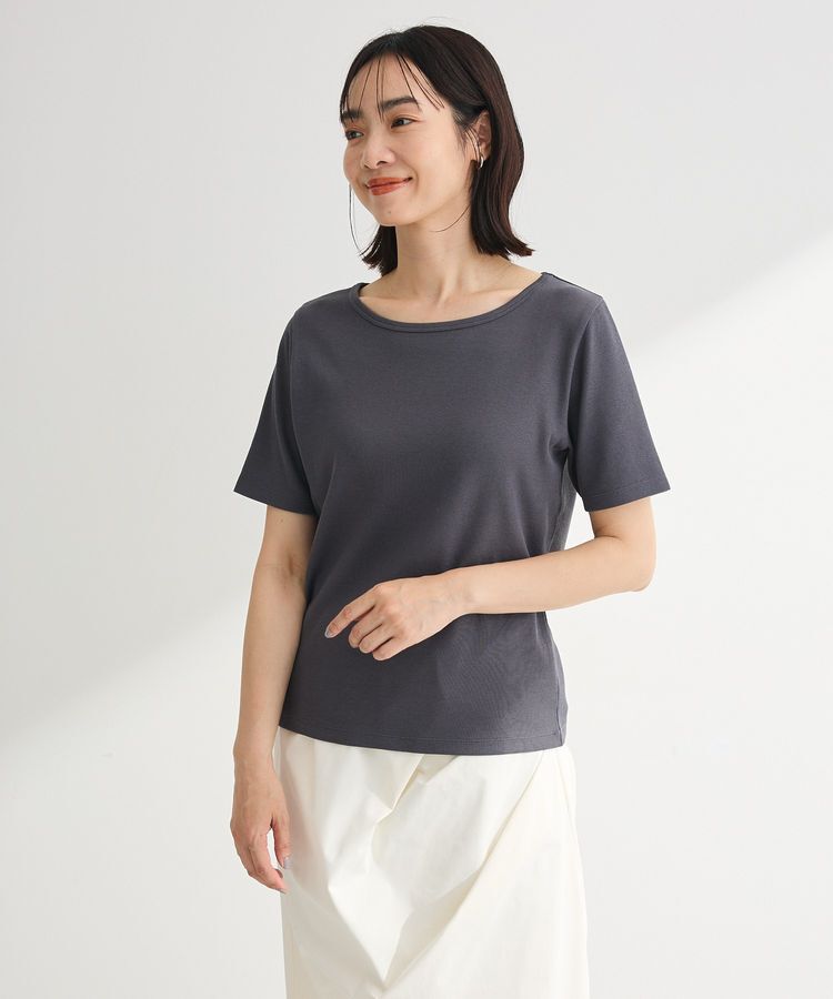 Green Parks「T.5分袖リブプルオーバー」|キャミソール|