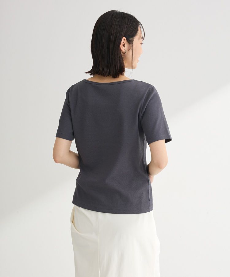 Green Parks「T.5分袖リブプルオーバー」|キャミソール|