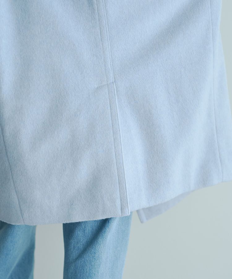 YECCA VECCA「ウール混ミドル丈スタンドカラーコート」|その他|