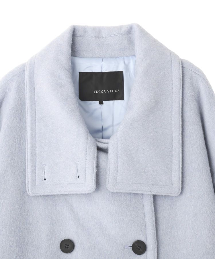 YECCA VECCA「ウール混ミドル丈スタンドカラーコート」|その他|