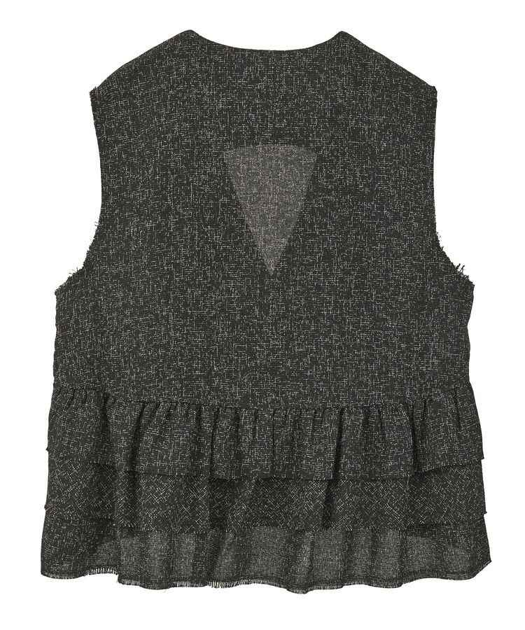 GARAGE OF GOOD CLOTHING「ツイードギャザーベスト」|ベスト・ジレ|