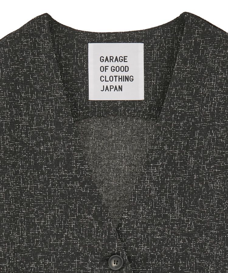 GARAGE OF GOOD CLOTHING「ツイードギャザーベスト」|ベスト・ジレ|