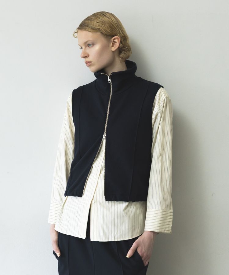 GARAGE OF GOOD CLOTHING「【日本製】裏毛ドロストショートベスト」|ベスト・ジレ|