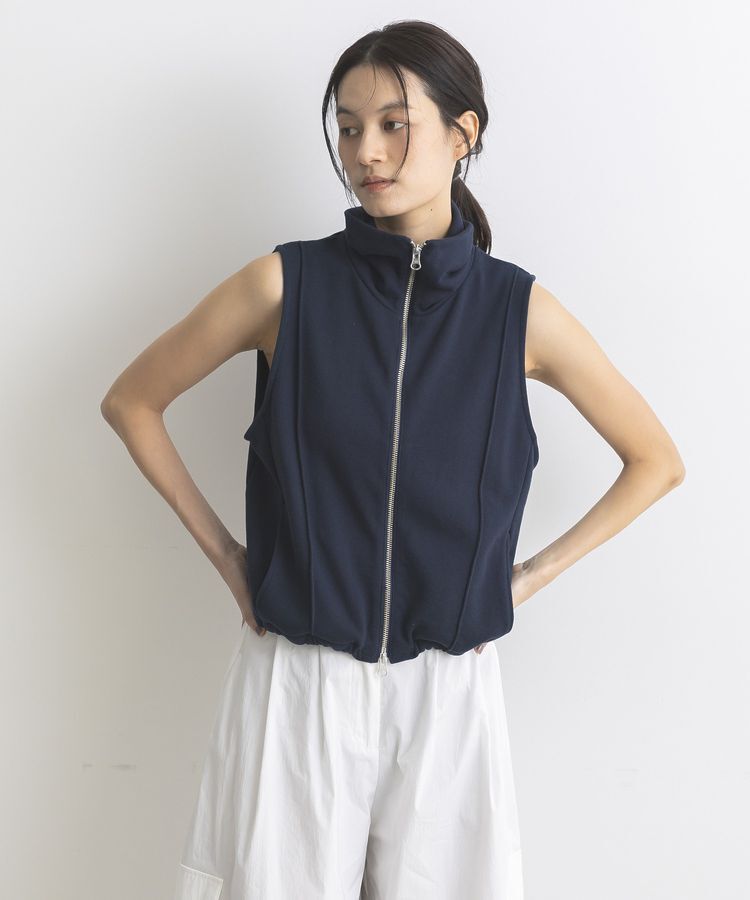 GARAGE OF GOOD CLOTHING「【日本製】裏毛ドロストショートベスト」|ベスト・ジレ|