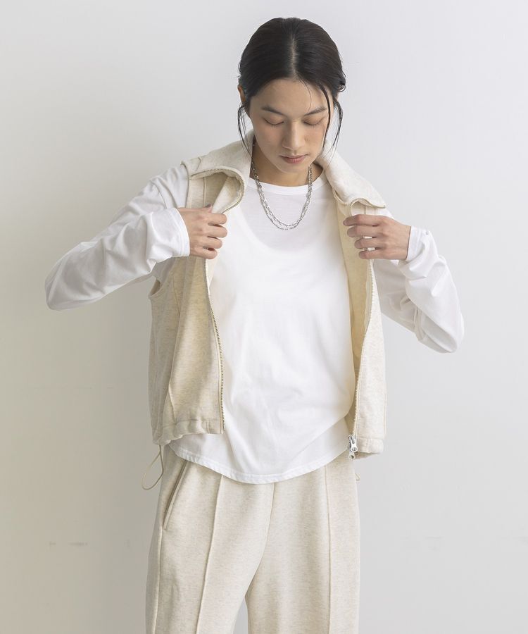 GARAGE OF GOOD CLOTHING「【日本製】裏毛ドロストショートベスト」|ベスト・ジレ|