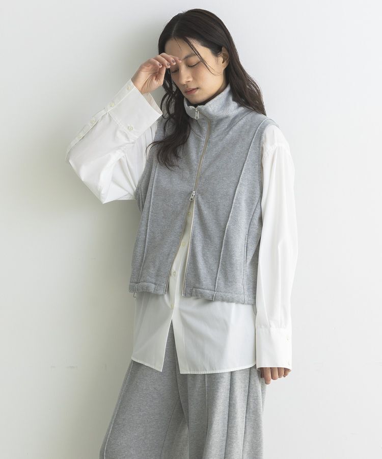 GARAGE OF GOOD CLOTHING「【日本製】裏毛ドロストショートベスト」|ベスト・ジレ|