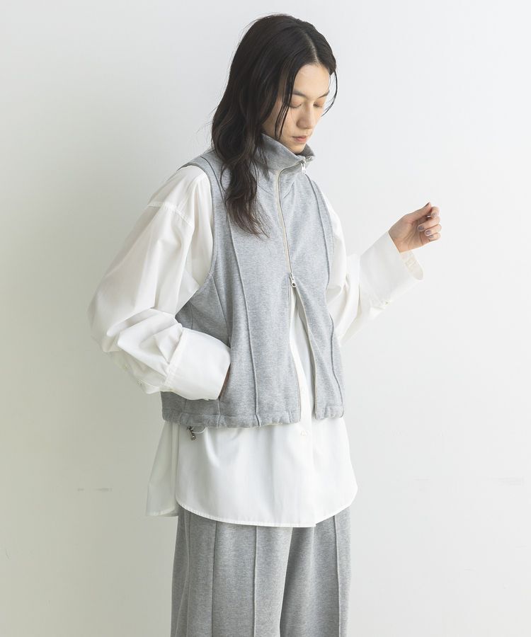 GARAGE OF GOOD CLOTHING「【日本製】裏毛ドロストショートベスト」|ベスト・ジレ|