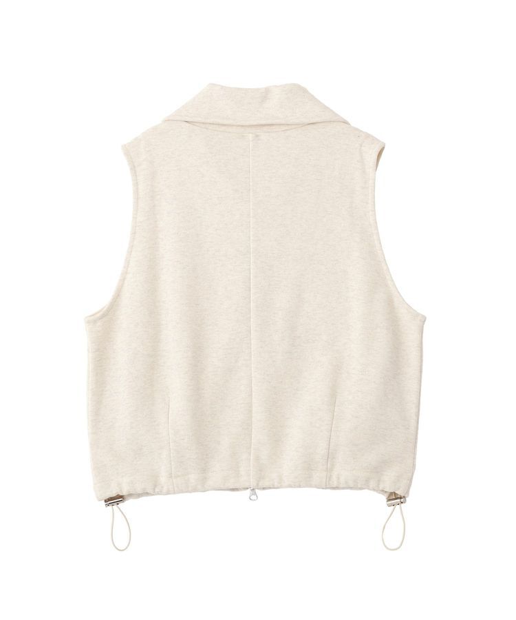 GARAGE OF GOOD CLOTHING「【日本製】裏毛ドロストショートベスト」|ベスト・ジレ|