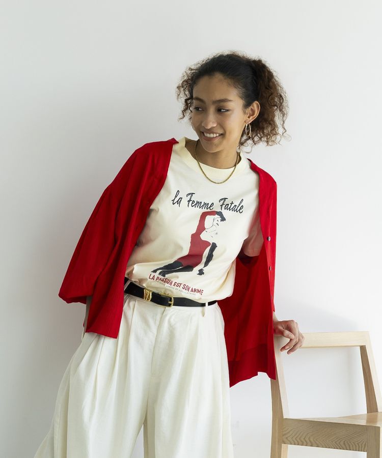 GARAGE OF GOOD CLOTHING「バルーンスリーブブラウス」|シャツ・ブラウス|Red