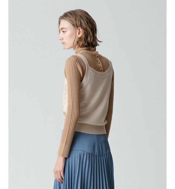 allureville「釦ディティール2WAY ネックリブプルオーバー」|その他|