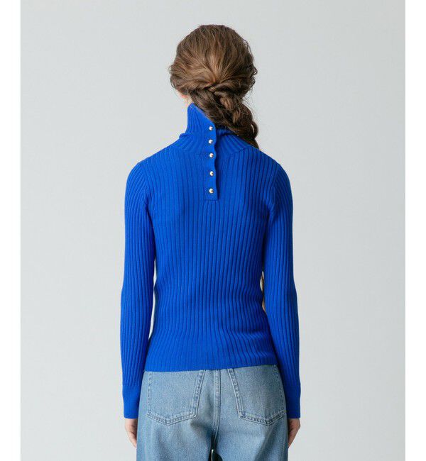 allureville「釦ディティール2WAY ネックリブプルオーバー」|その他|