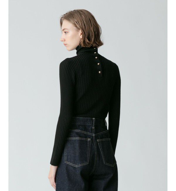 allureville「釦ディティール2WAY ネックリブプルオーバー」|その他|