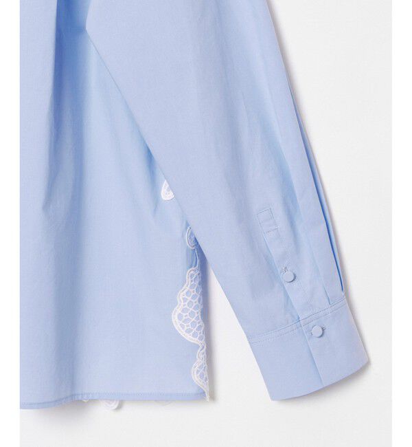 allureville「サイドエンブロイダリーシャツブラウス」|シャツ・ブラウス|