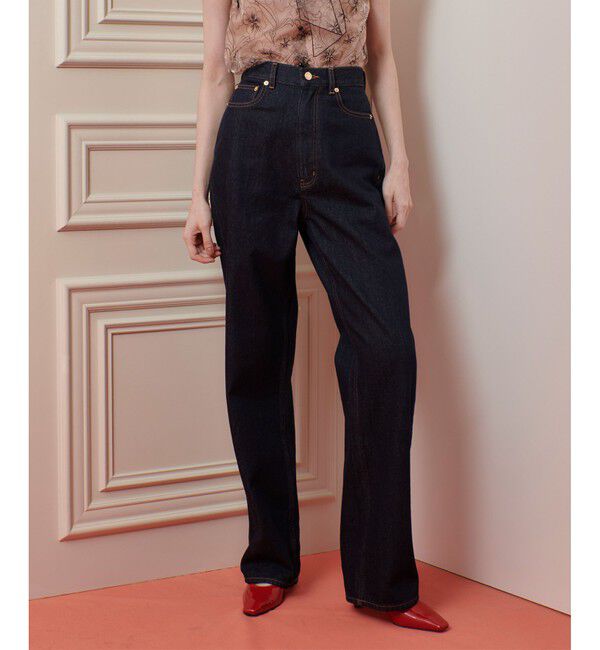 LOULOU WILLOUGHBY「【LOULOU WILLOUGHBY】ボーイフレンドデニムパンツ」|デニム|インディゴ
