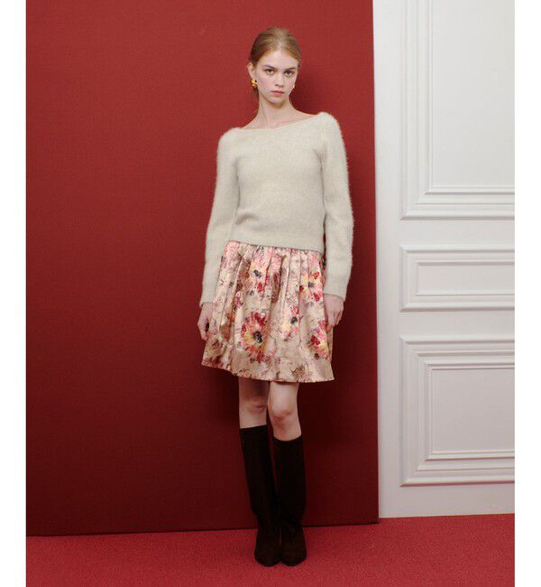 LOULOU WILLOUGHBY「【LOULOU WILLOUGHBY】カシミヤブレンドファー加工プルオーバー」|ニット・セーター|