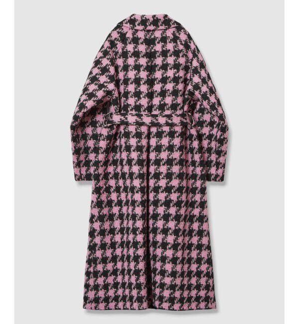 LOULOU WILLOUGHBY「【LOULOU WILLOUGHBY】ロービング千鳥ロングコート」|ダッフルコート|