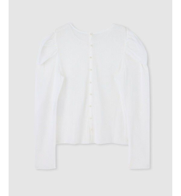 LOULOU WILLOUGHBY「◇【LOULOU WILLOUGHBY】ドットチュールジコスリーブプルオーバー」|Tシャツ・カットソー|