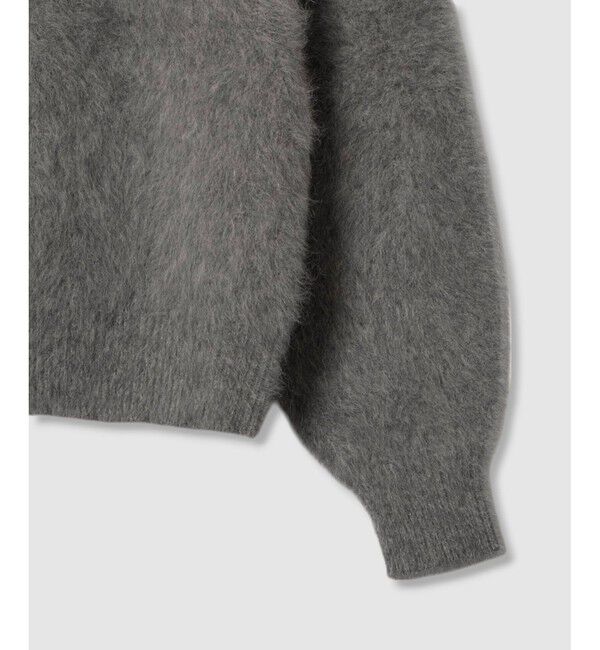 allureville「カシミヤブレンドファー加工Ｖプルオーバー」|ニット・セーター|