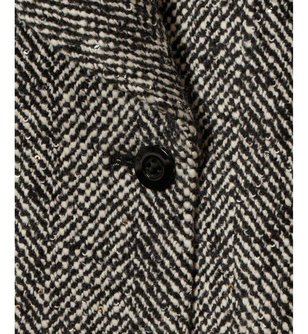 allureville「BONOTTOスパンコールショートコート」|ダッフルコート|