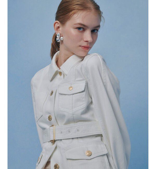 LOULOU WILLOUGHBY「【LOULOU WILLOUGHBY】カーブスリーブデニムジャケット」|デニムジャケット|