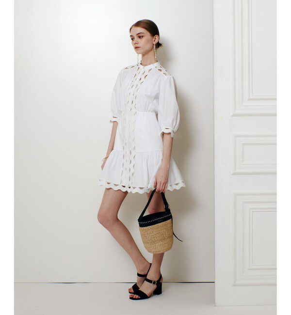 LOULOU WILLOUGHBY「【LOULOU WILLOUGHBY】フランジェンテチュニックワンピース」|ワンピース|