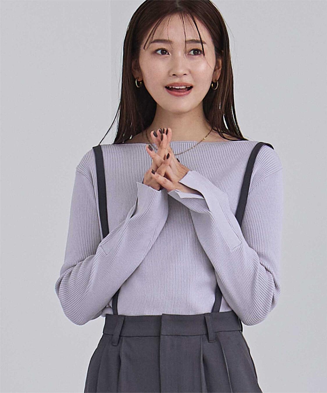 ur's「ボートネックスリットスリーブリブニット」|ニット・セーター|