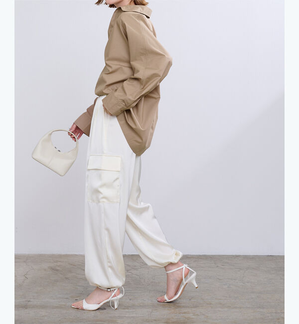 ur's「スキッパーネックドルマンスリーブオーバーサイズシャツ」|シャツ・ブラウス|