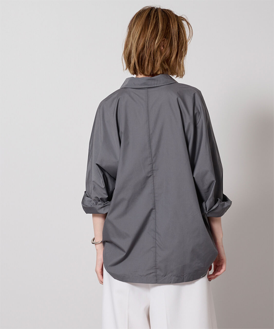 ur's「スキッパーネックドルマンスリーブオーバーサイズシャツ」|シャツ・ブラウス|