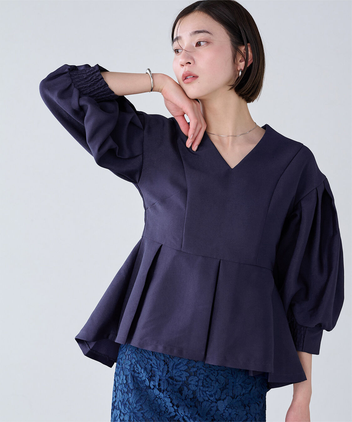 ur's「【小林有里さんコラボアイテム】ボリュームスリーブプルオーバー」|シャツ・ブラウス|