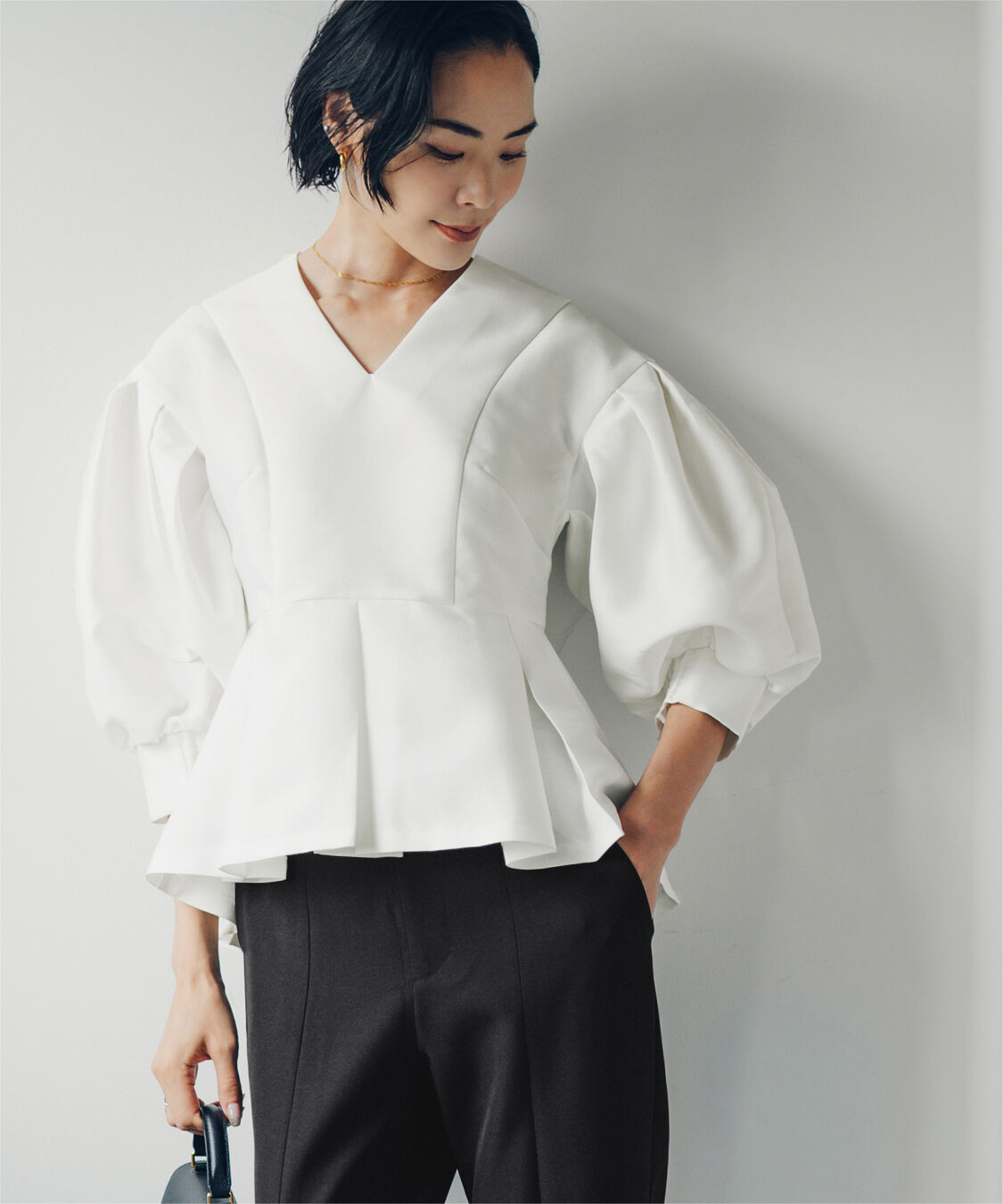 ur's「【小林有里さんコラボアイテム】ボリュームスリーブプルオーバー」|シャツ・ブラウス|