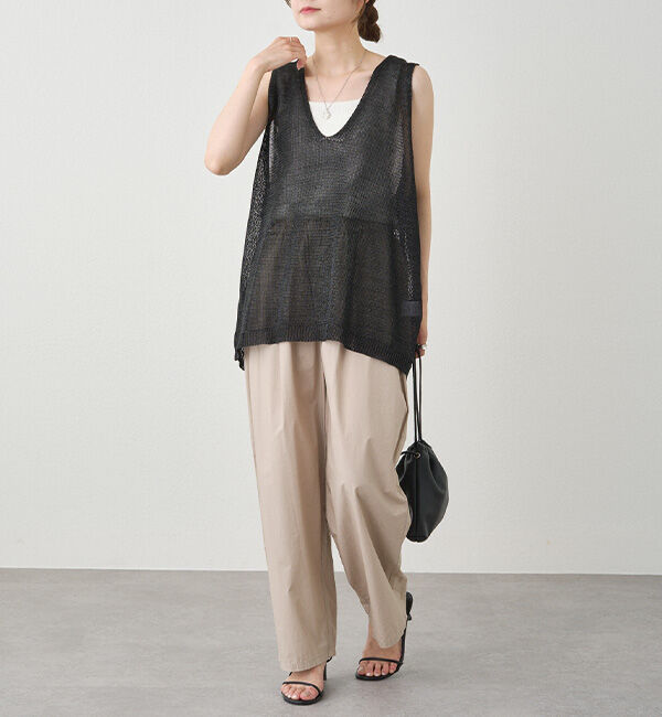  「テープヤーンニットベスト」|ニット・セーター|