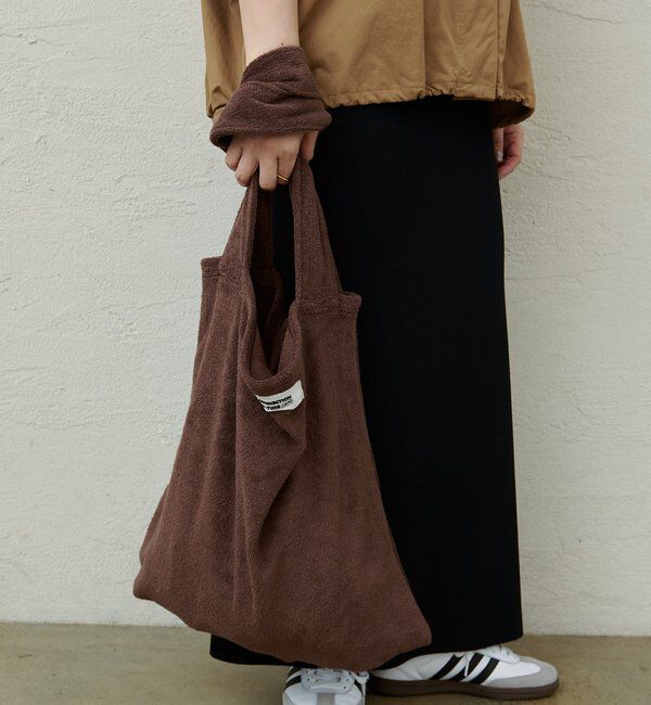  「【F&B】パイルBIGトートBAG」|トートバッグ|ブラウン