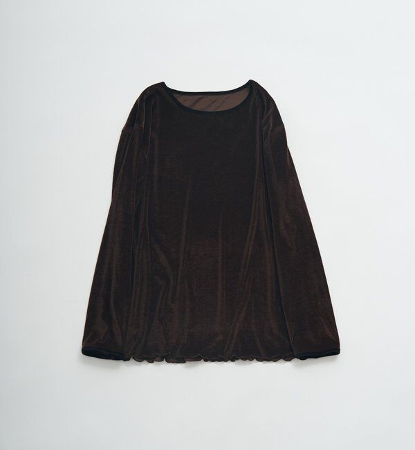  「ベロアリンガーカットソー」|Tシャツ・カットソー|ブラウン