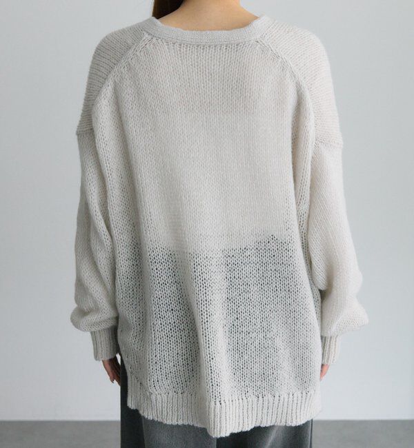  「3Gドロップ天竺ニットVネックカーディガン」|カーディガン|