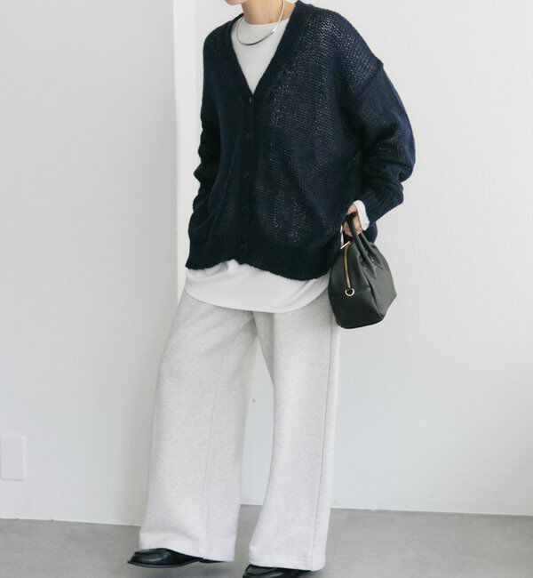 「3Gドロップ天竺ニットVネックカーディガン」|カーディガン|
