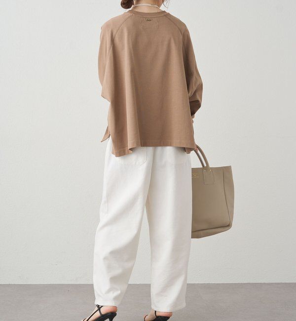  「プレーティング天竺オーバーサイズカットソー」|プルオーバー|