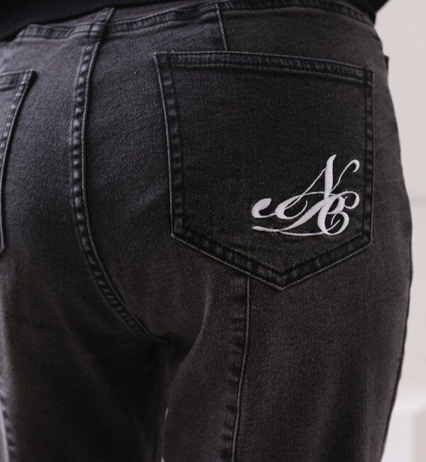  「後ろ刺繍美脚ストレッチフレアデニム」|その他|