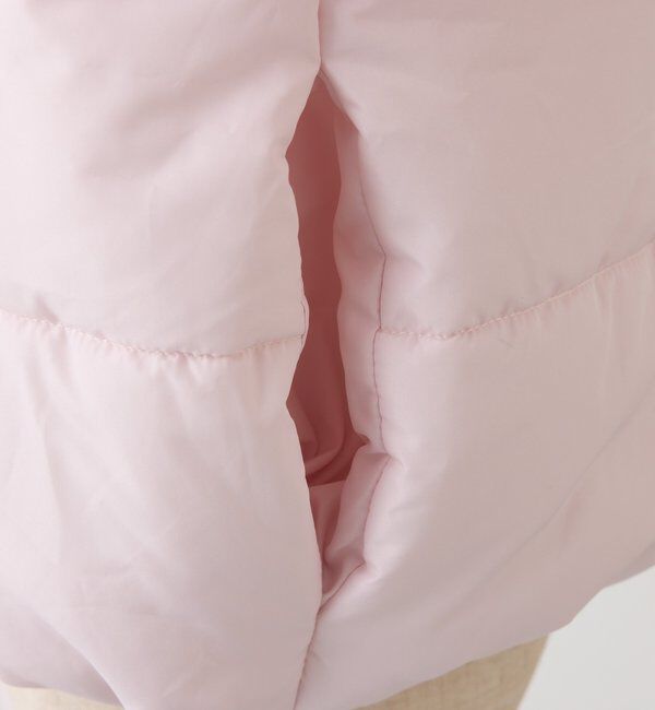  「ファー付きショートフェイクダウン」|ダッフルコート|